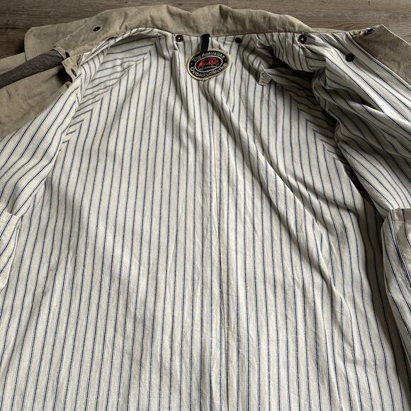 Vintage The Australian Outback Collection Duster Jacket Mens Sz L Canvas‎ Trench - Picture 9 of 12